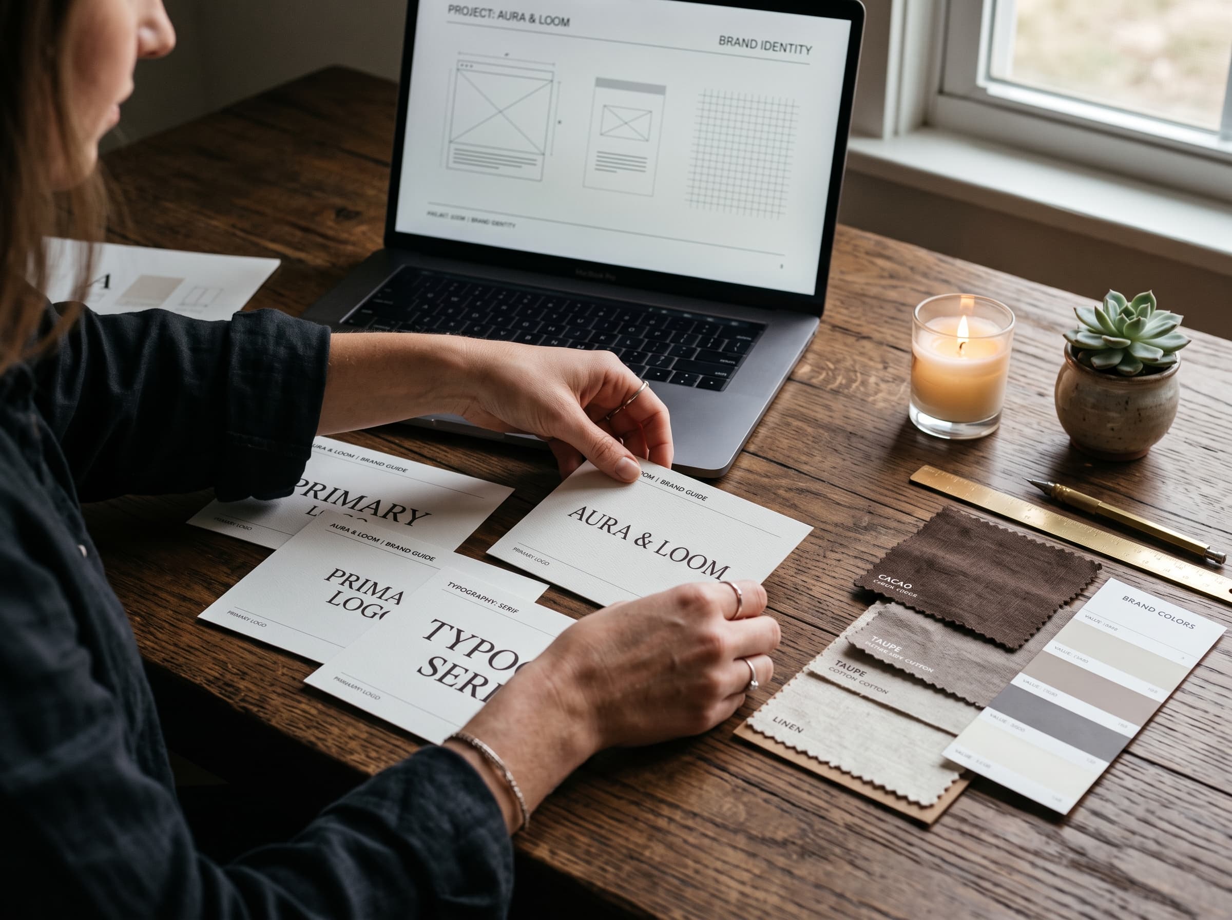 Manos de diseñadora, branding